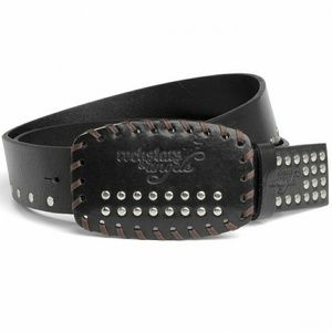 Rockstars & Angels Black Leather Belt